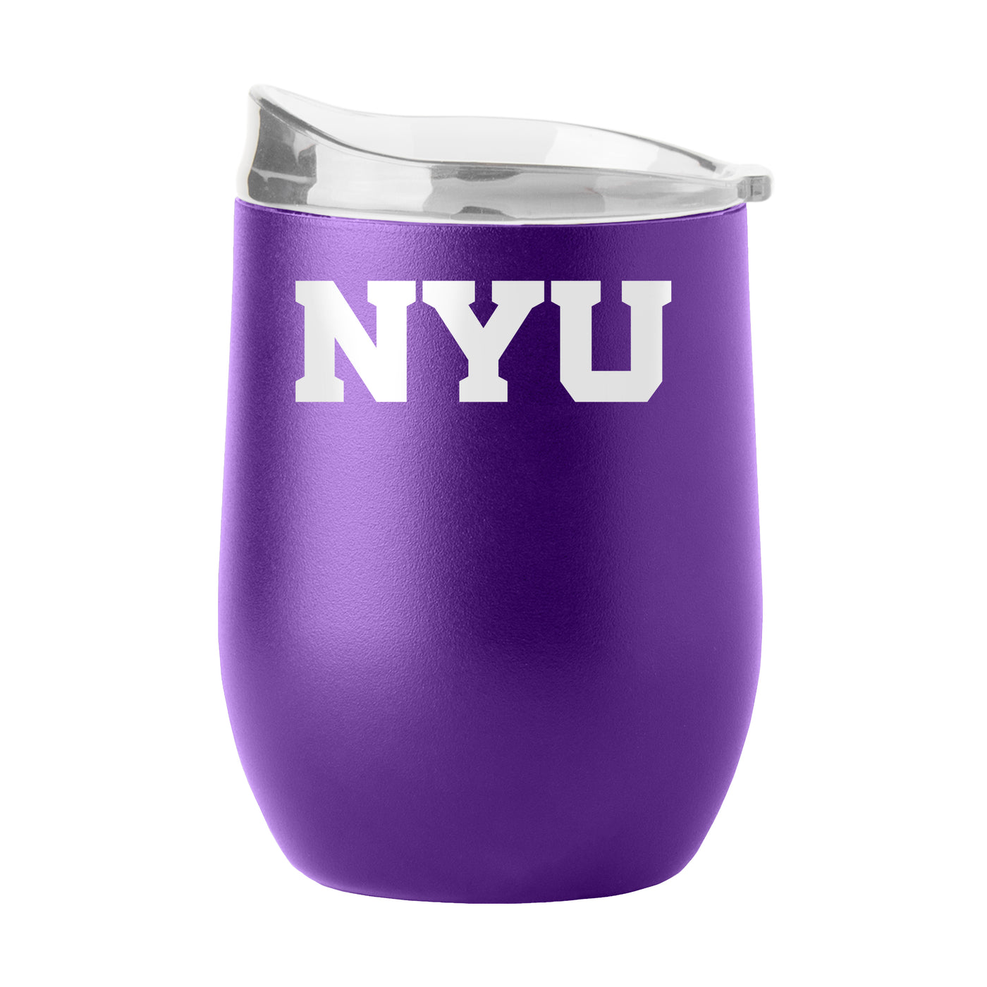 NYU 16oz Flipside Powder Coat Curved Bev