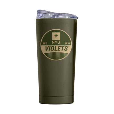 NYU 20oz Olive Badge Powder Coat Tumbler