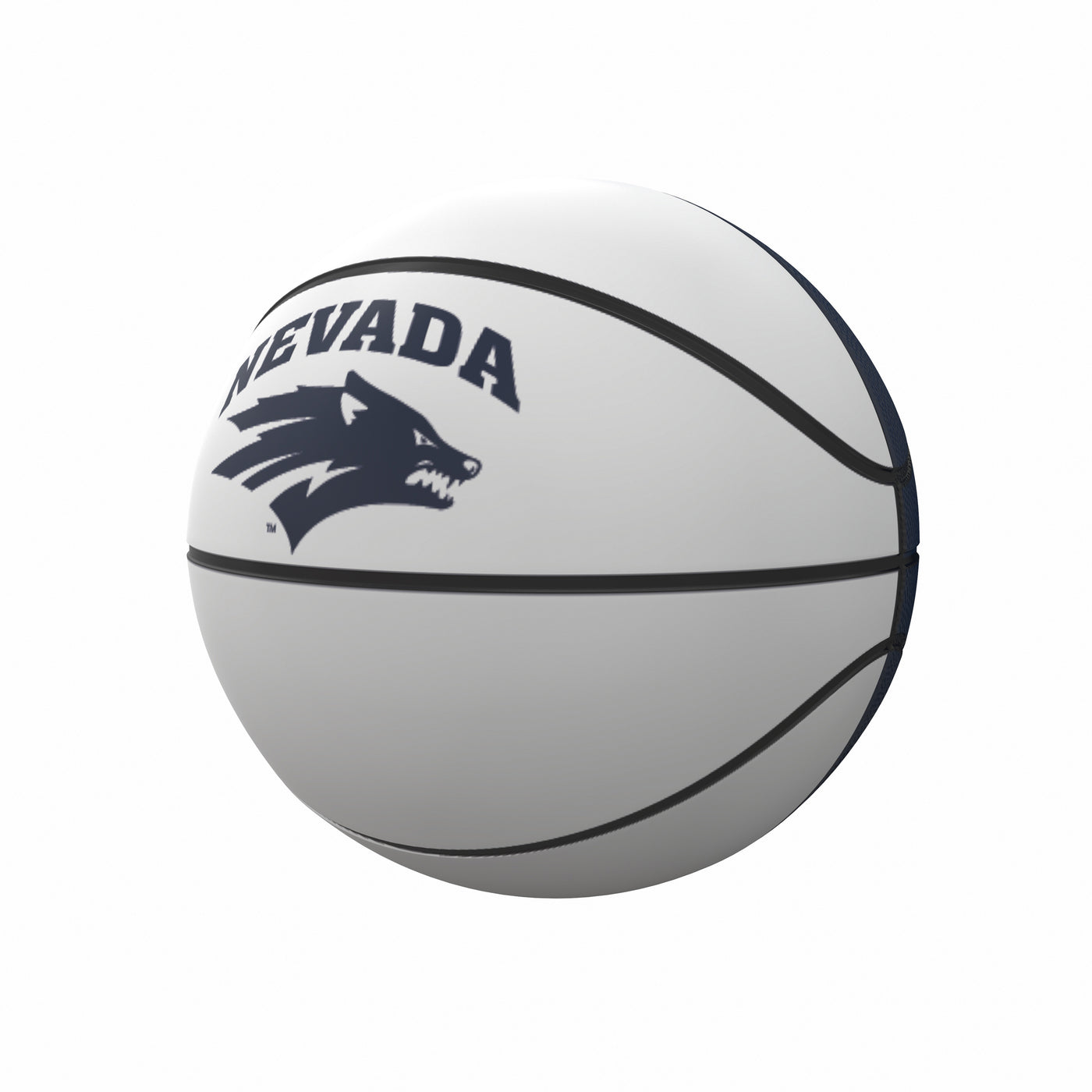Nevada Navy Mini Size Autograph Basketball f/ Primary Logo