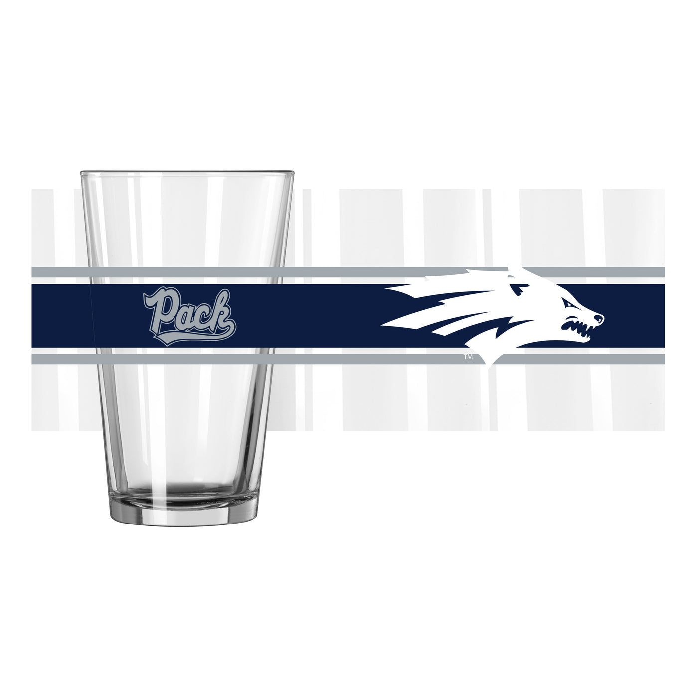 Nevada 16oz Stripe Pint Glass