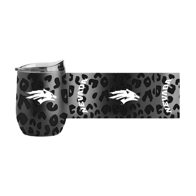 Nevada Leopard 16oz Black Powdercoat Curved Beverage