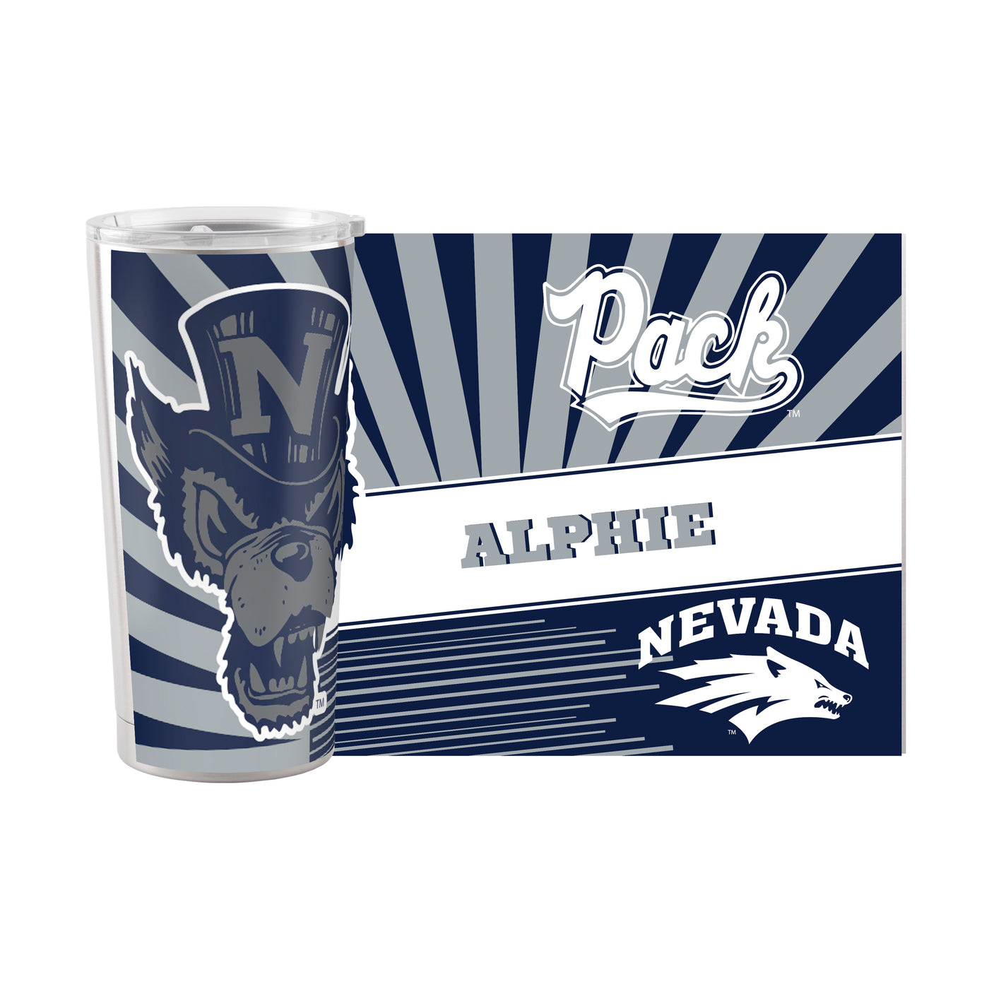 Nevada 20oz Mascot Stainless Tumbler