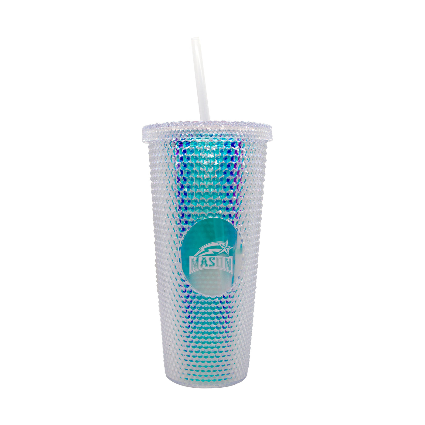 George Mason 24oz Iridescent Studded Tumbler - Logo Brands