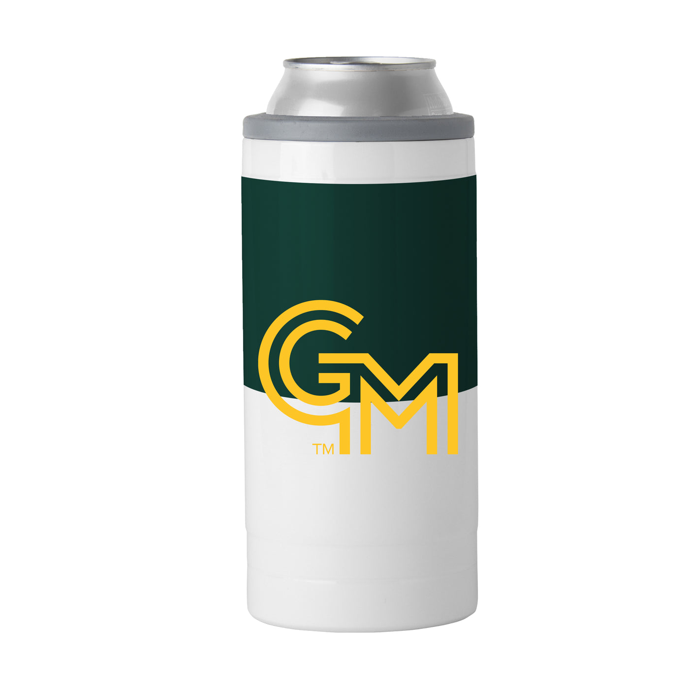 George Mason 12oz Colorblock Slim Can Coolie - Logo Brands