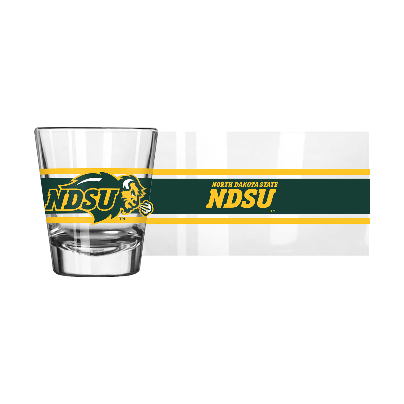 North Dakota State 2oz Stripe Shot Glass