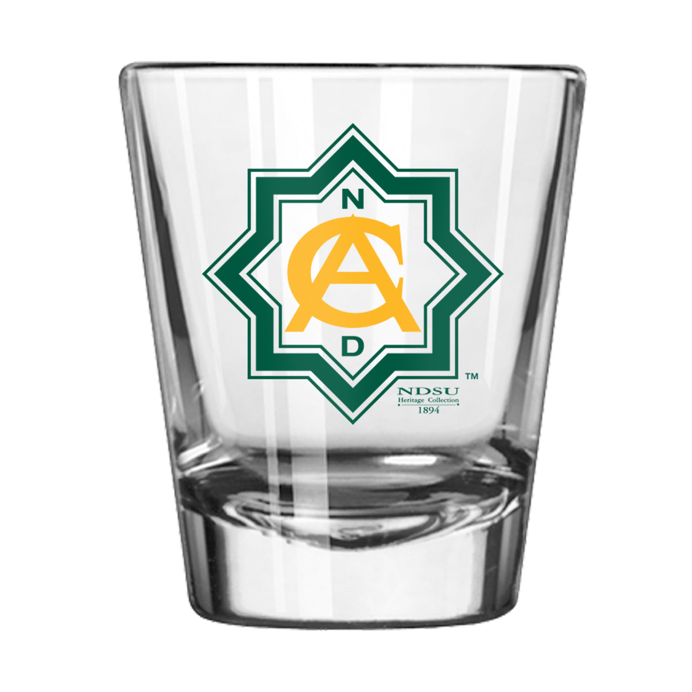 North Dakota State 2oz Retro Shot Glass