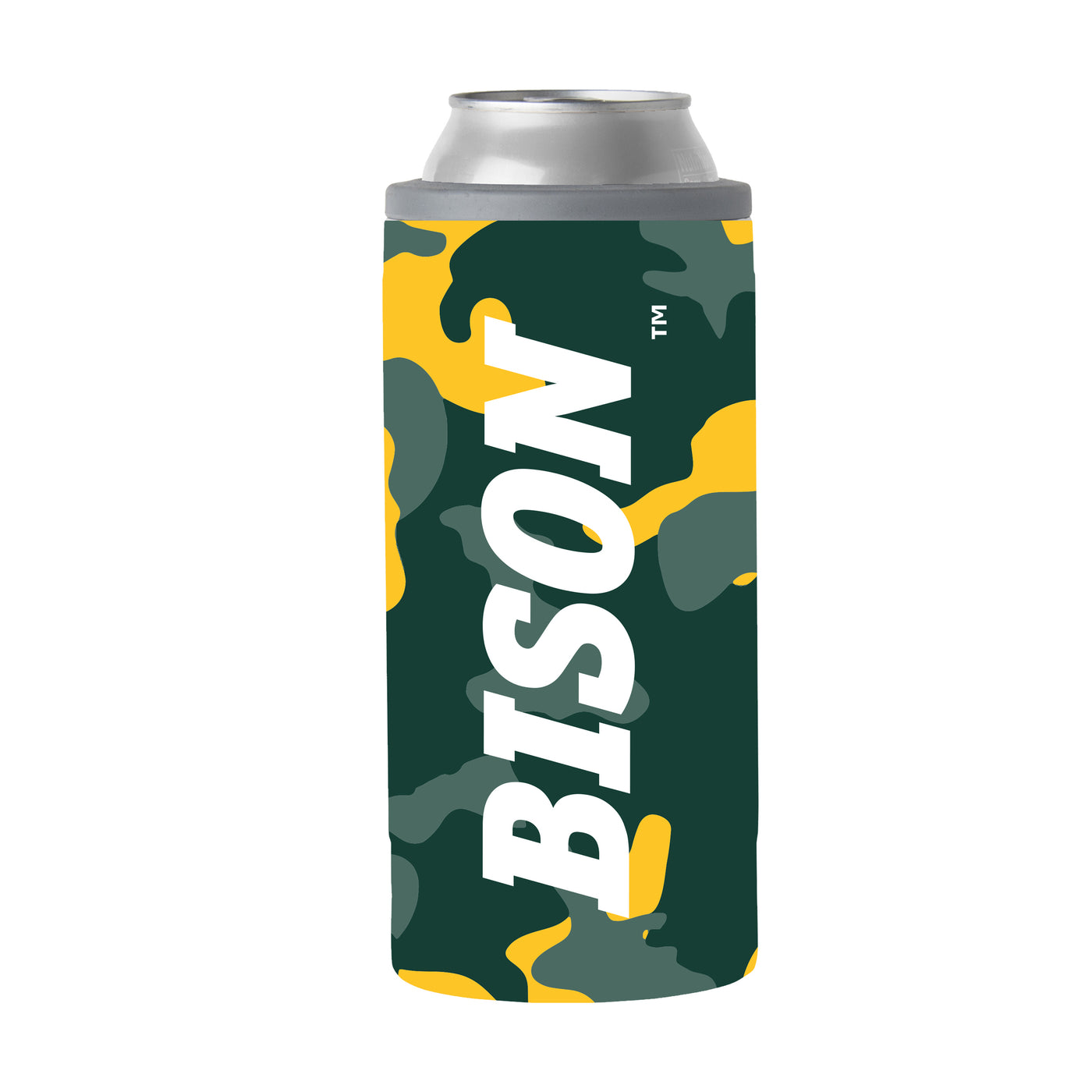 North Dakota State Camo Swagger 12oz Slim Can Coolie