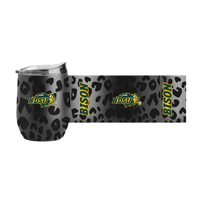 ND State Leopard 16oz Black Powdercoat Curved Beverage