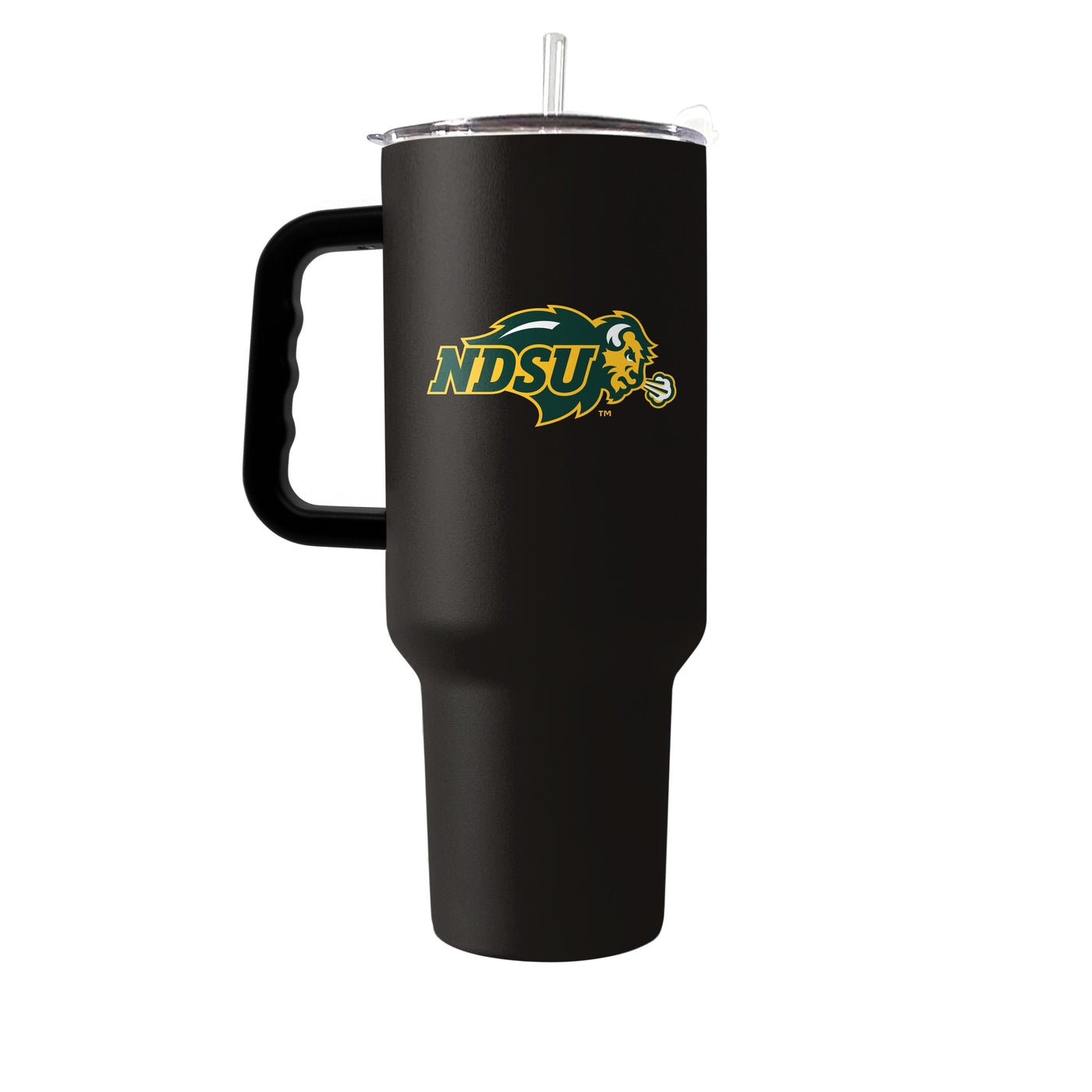 North Dakota State Black 40oz Flipside Powder Coat Tumbler - Logo Brands