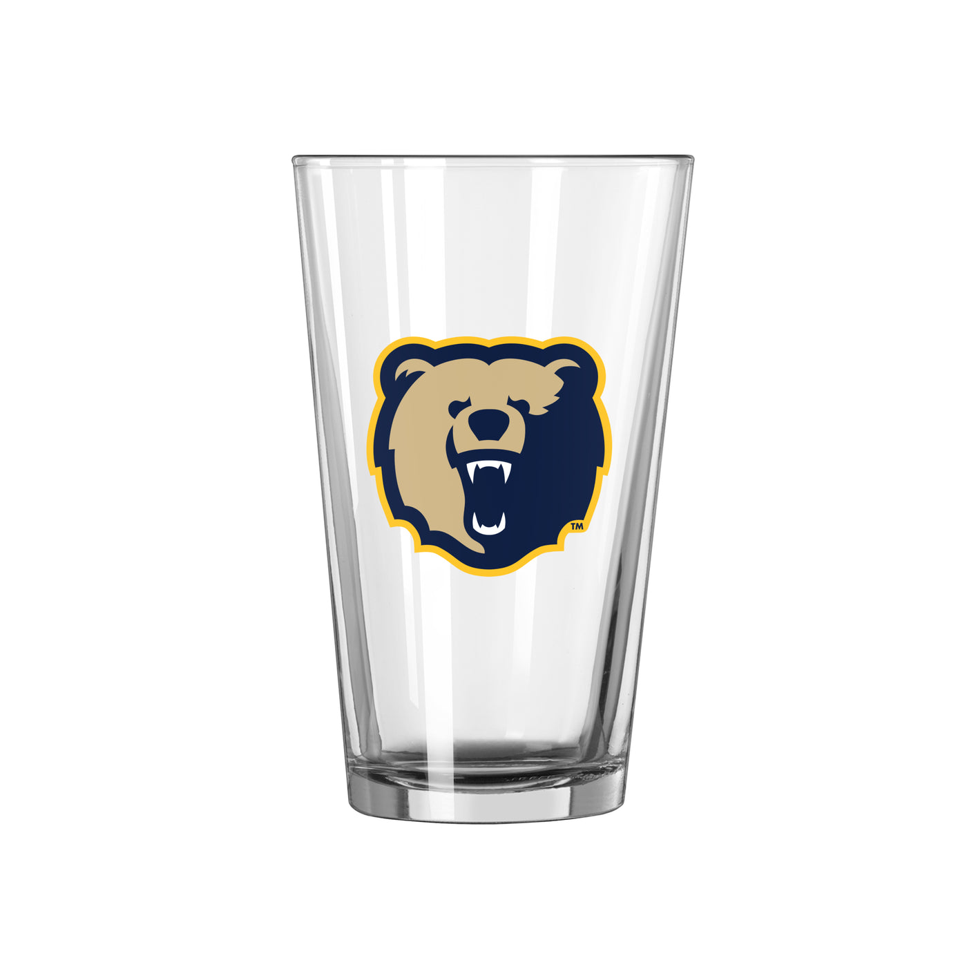 Morgan State 16oz Stripe Pint Glass