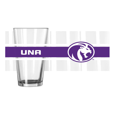 North Alabama 16oz Stripe Pint Glass - Logo Brands