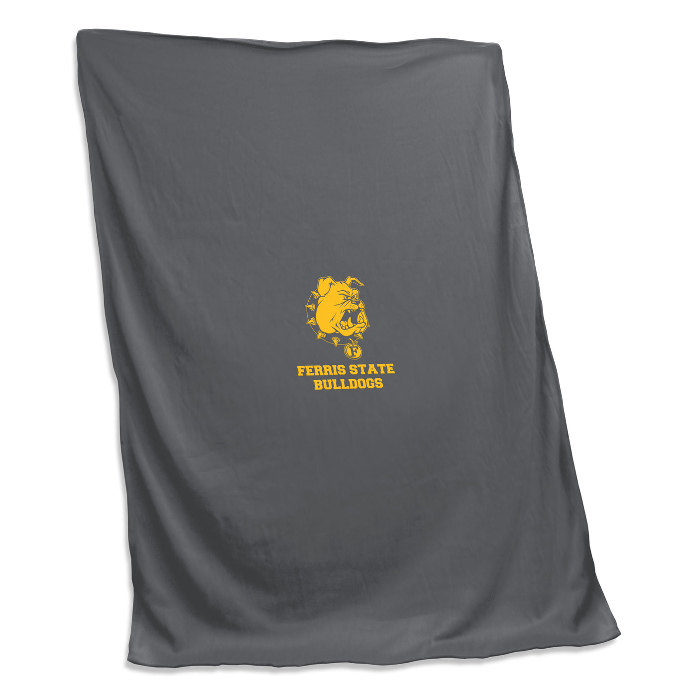 Ferris State Charcoal Sweatshirt Blanket (Screened)