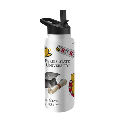 Ferris State 34oz Native Quencher Bottle