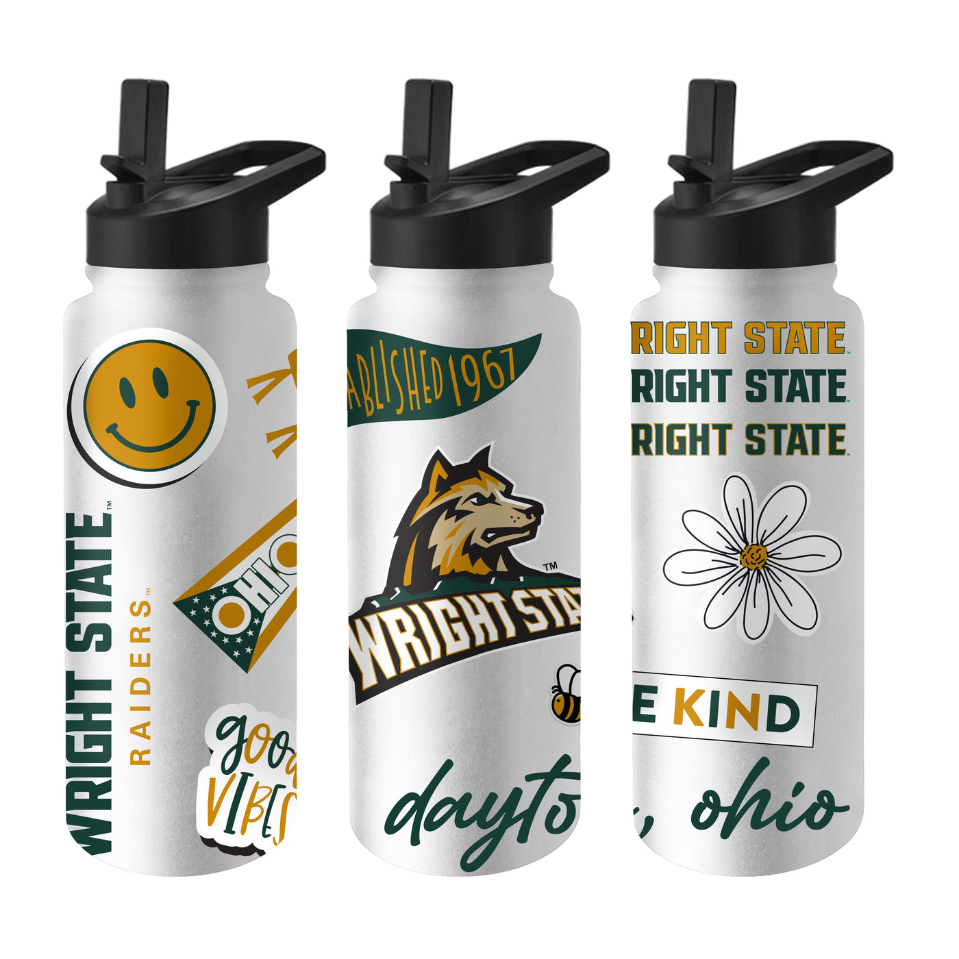 Wright State 34oz Native Quencher Bottle