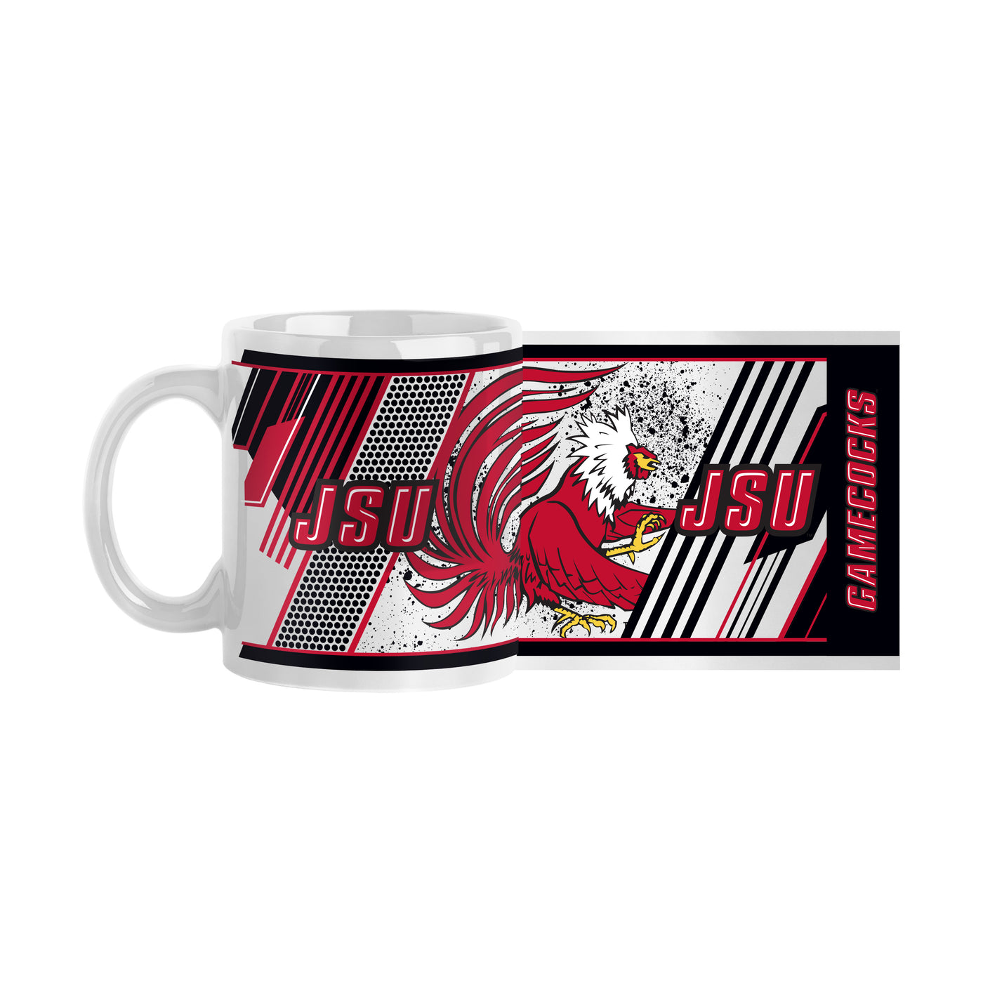 Jacksonville State 11oz Splatter Sublimated Mug