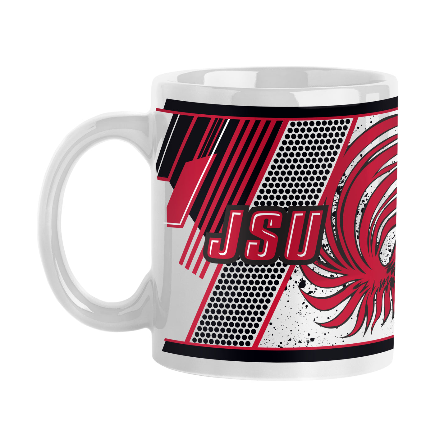 Jacksonville State 11oz Splatter Sublimated Mug