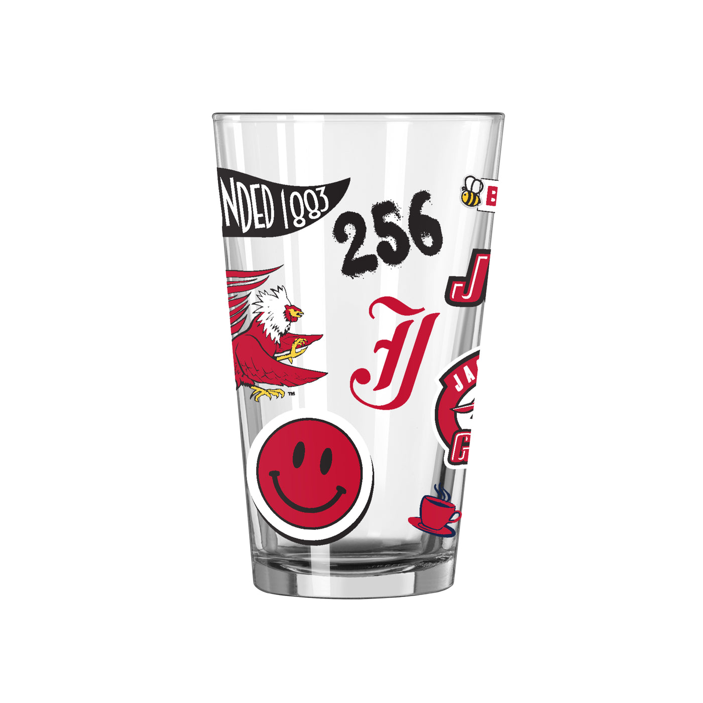 Jacksonville State 16oz Native Pint Glass