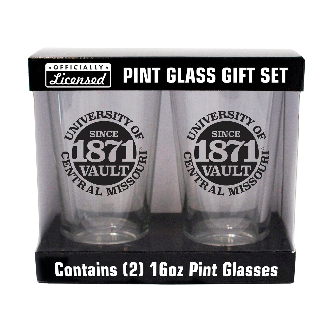 Central Missouri 16oz Mule Pint Glass 2 Pack