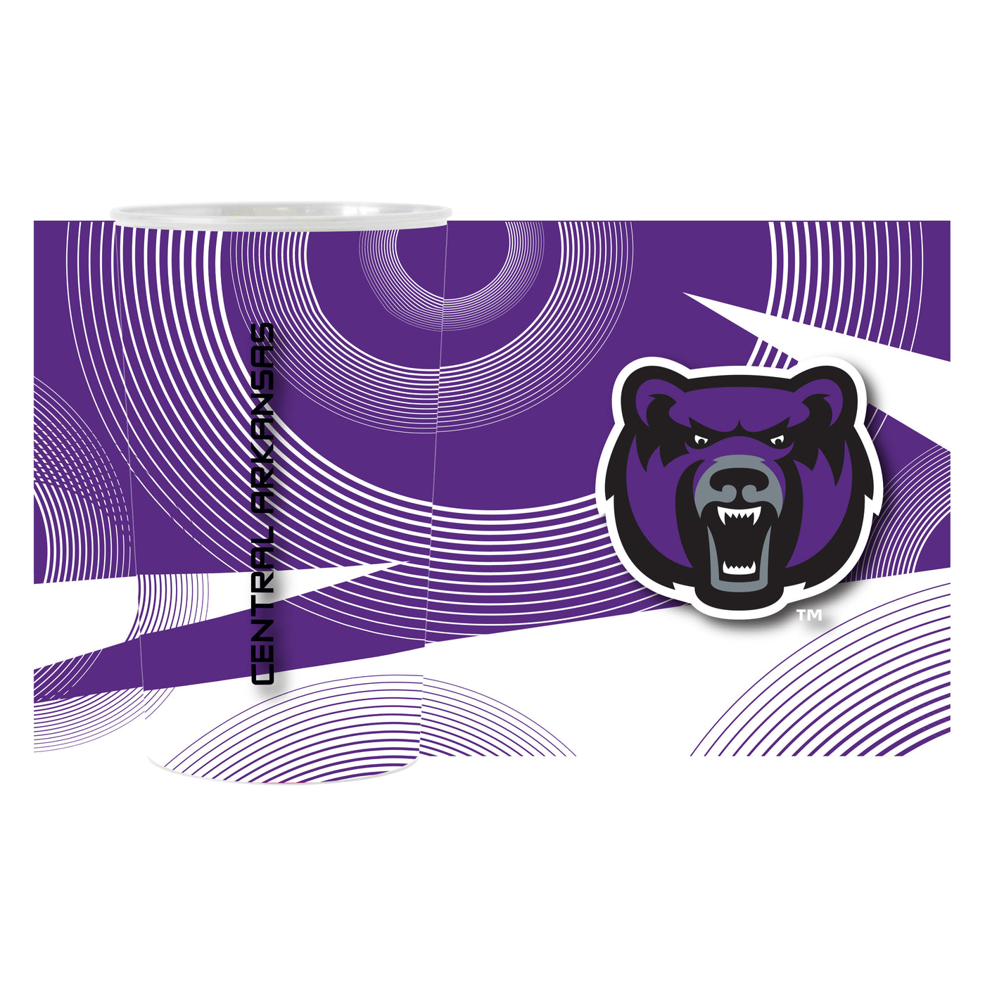 Central Arkansas Geometric Hardwall Cup 4 Pack