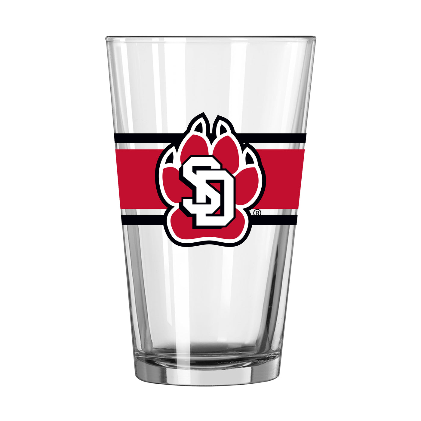 South Dakota 16oz Stripe Pint Glass