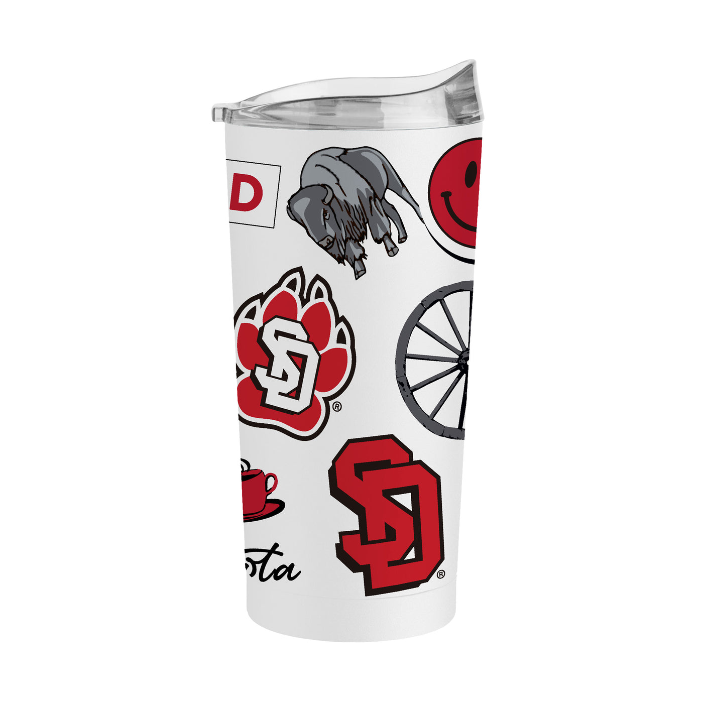 South Dakota 20oz Native Powder Coat Tumbler