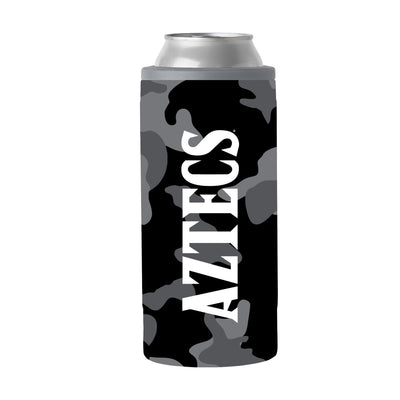 San Diego State Black Camo 12oz Slim Can Coolie