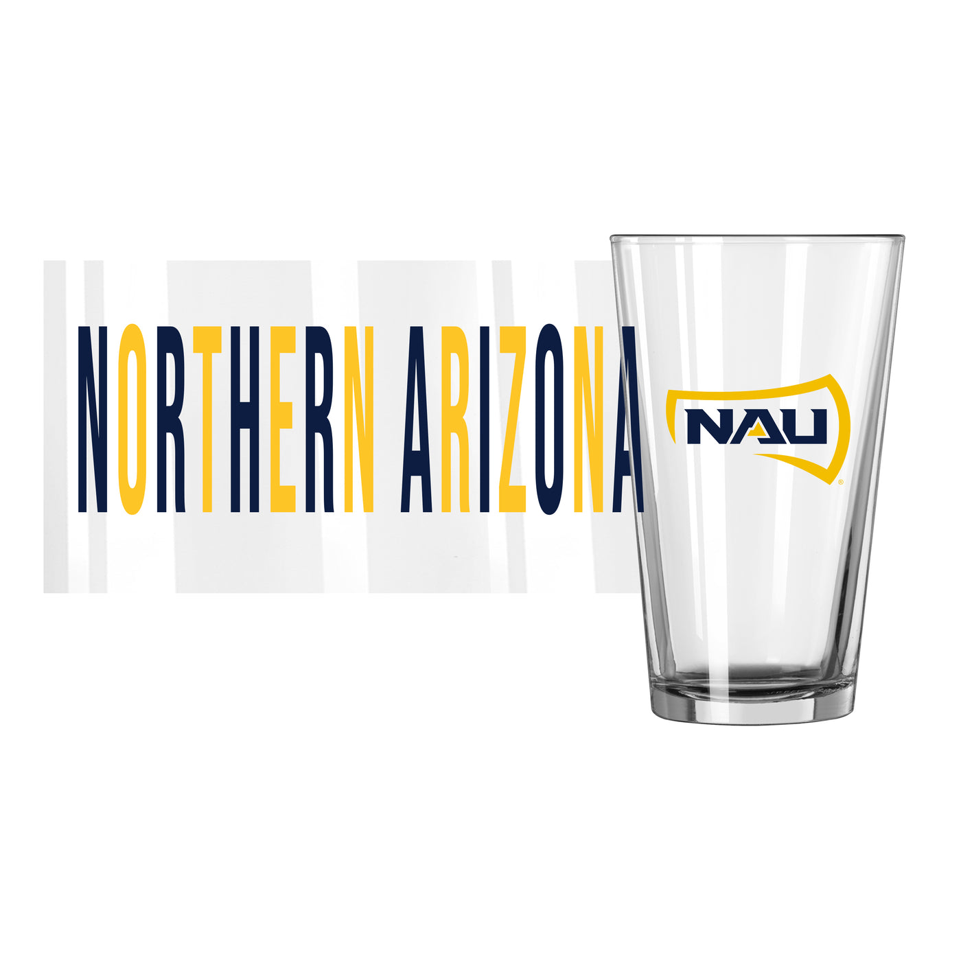 Northern Arizona 16oz Overtime Pint Glass - Logo Brands