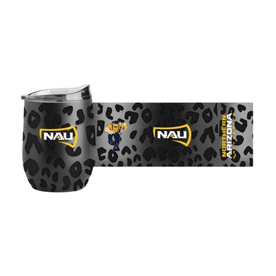 Northern Arizona Leopard 16oz Black Powdercoat Curved Beverage