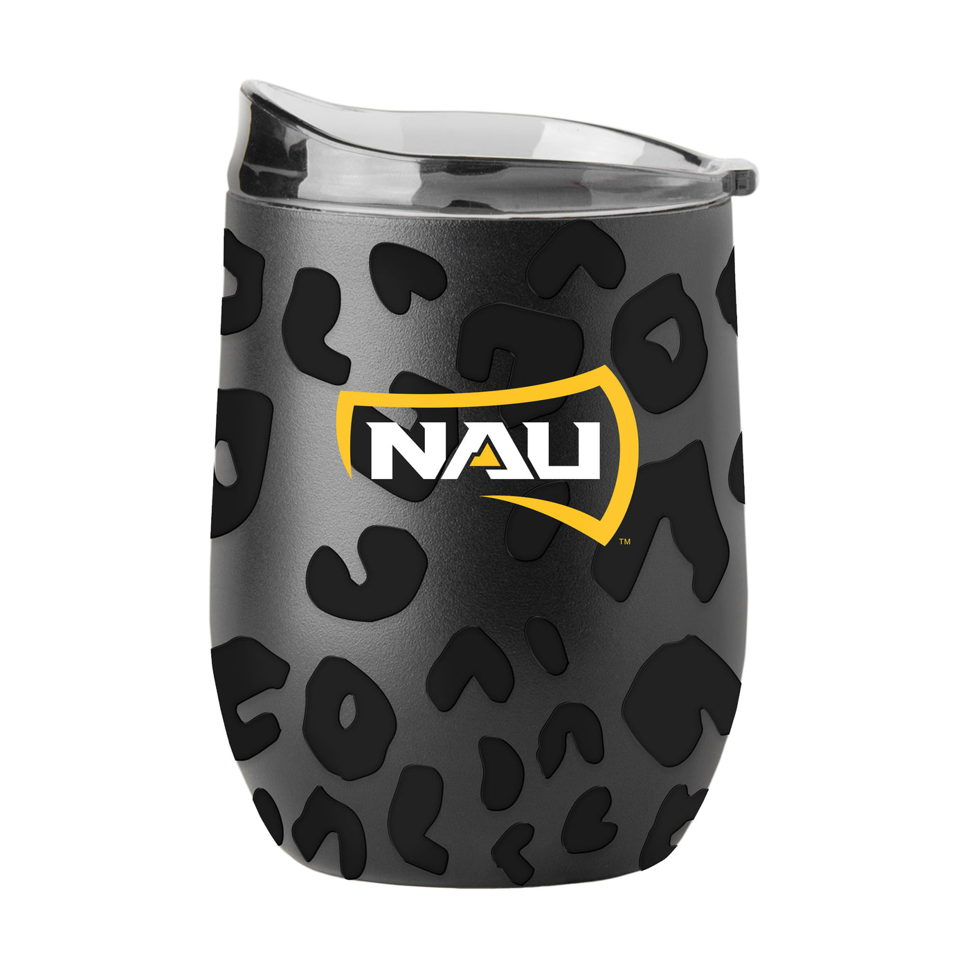 Northern Arizona Leopard 16oz Black Powdercoat Curved Beverage