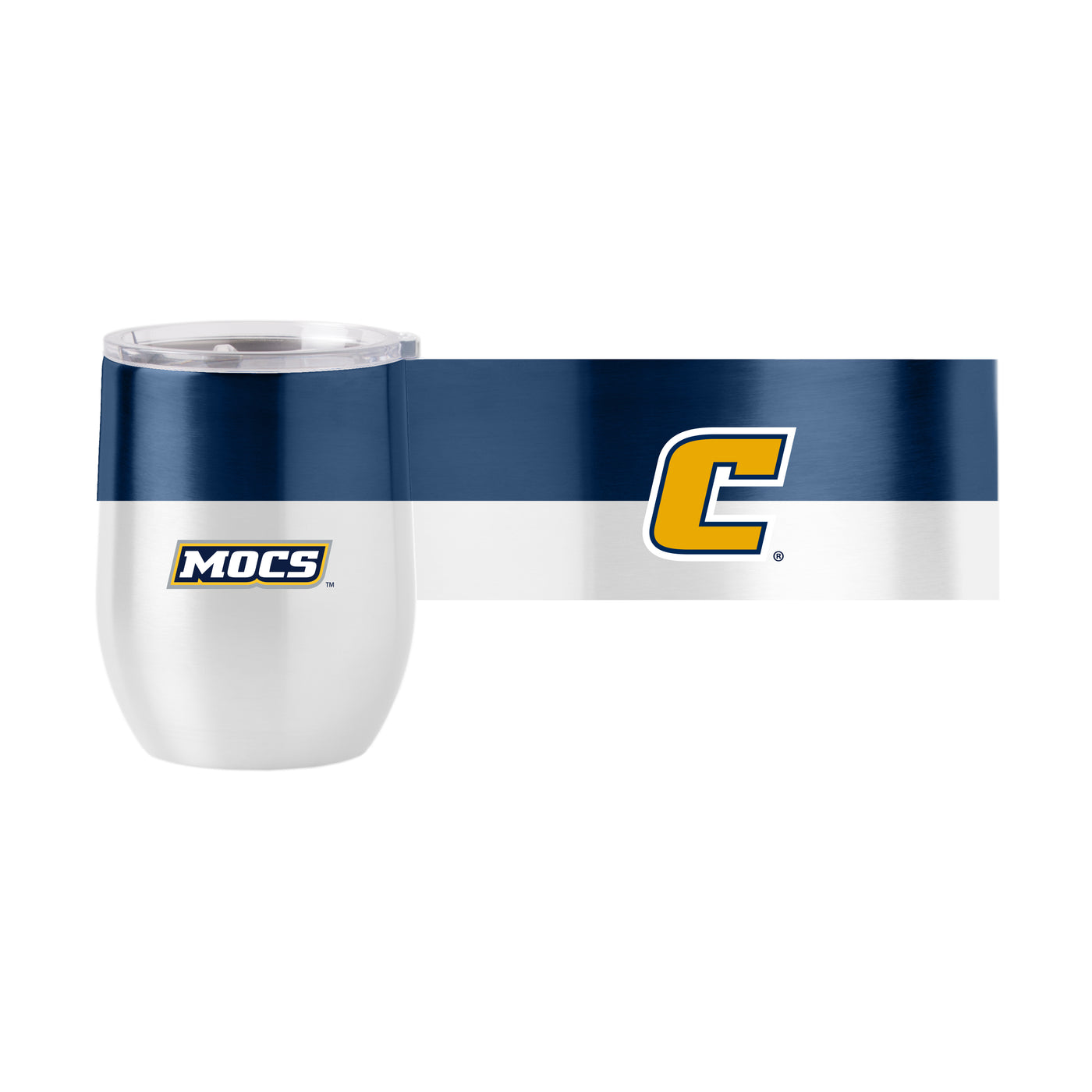 UT Chattanooga 16oz Colorblock Stainless Curved Beverage