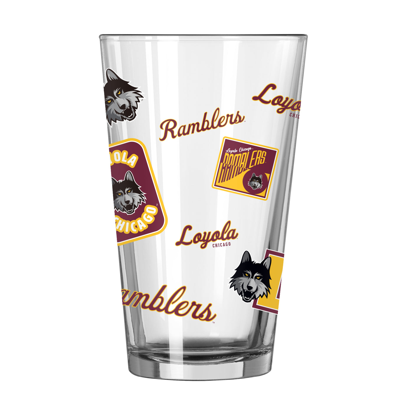 Loyola Chicago 16oz Dreamweave Pint Glass