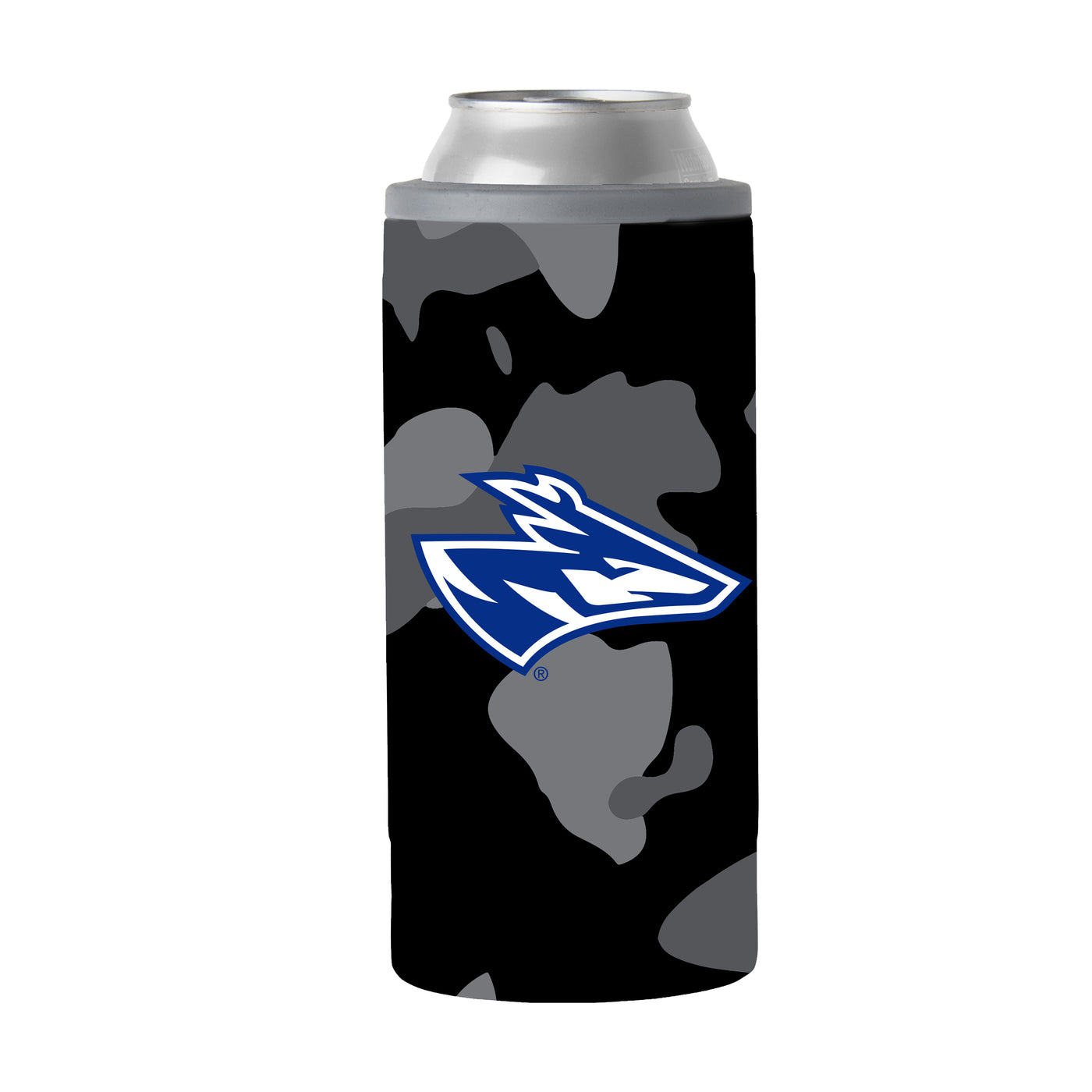 Nebraska-Kearney Black Camo 12oz Slim Can Coolie
