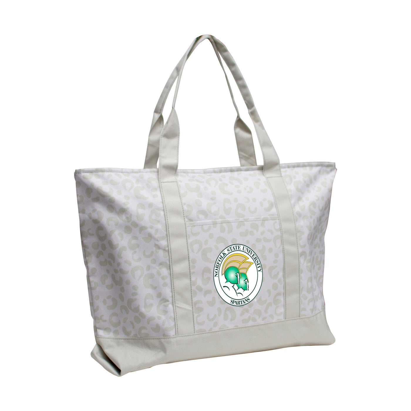 Norfolk State Leopard Pattern Tote - Logo Brands