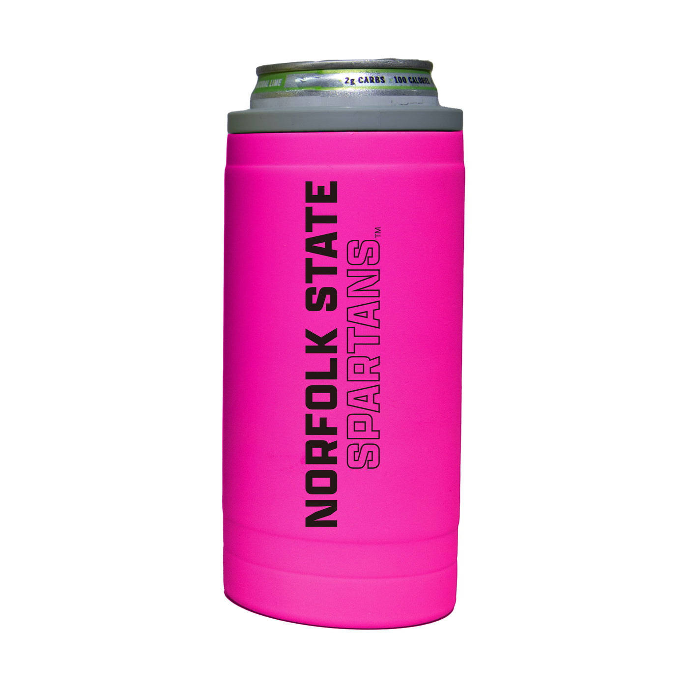 Norfolk State 12oz Electric Stacked Soft Touch Slim Coolie - Logo Brands