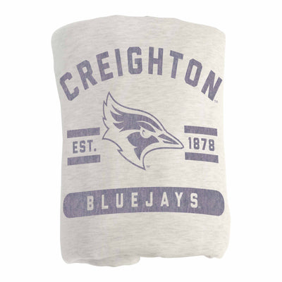 Creighton Oatmeal Sweatshirt Blanket