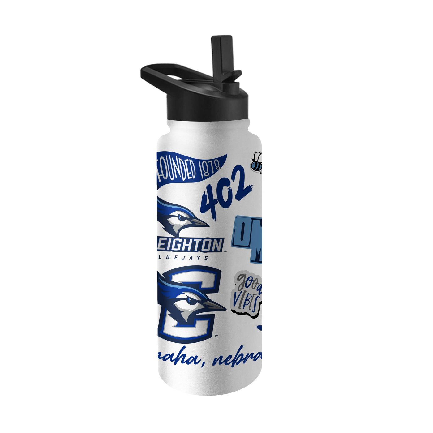 Creighton 34oz Native Quencher Bottle