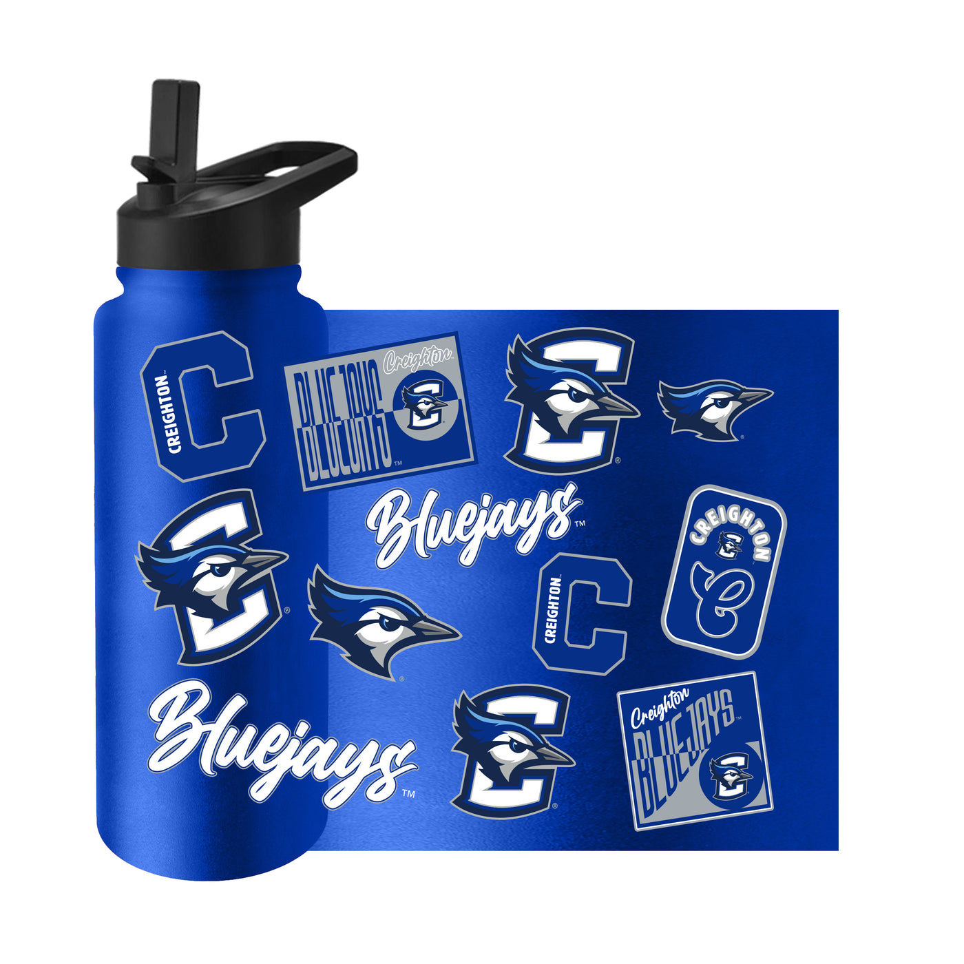 Creighton 34oz Dreamweave Quencher Bottle
