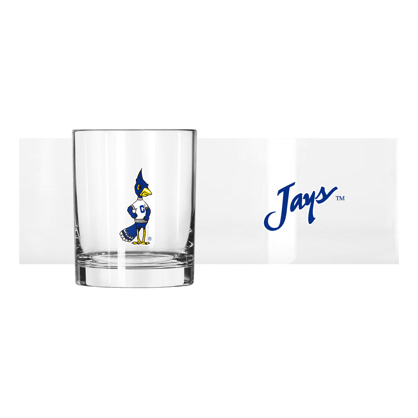 Creighton Vault 14oz Flipside Rocks Glass