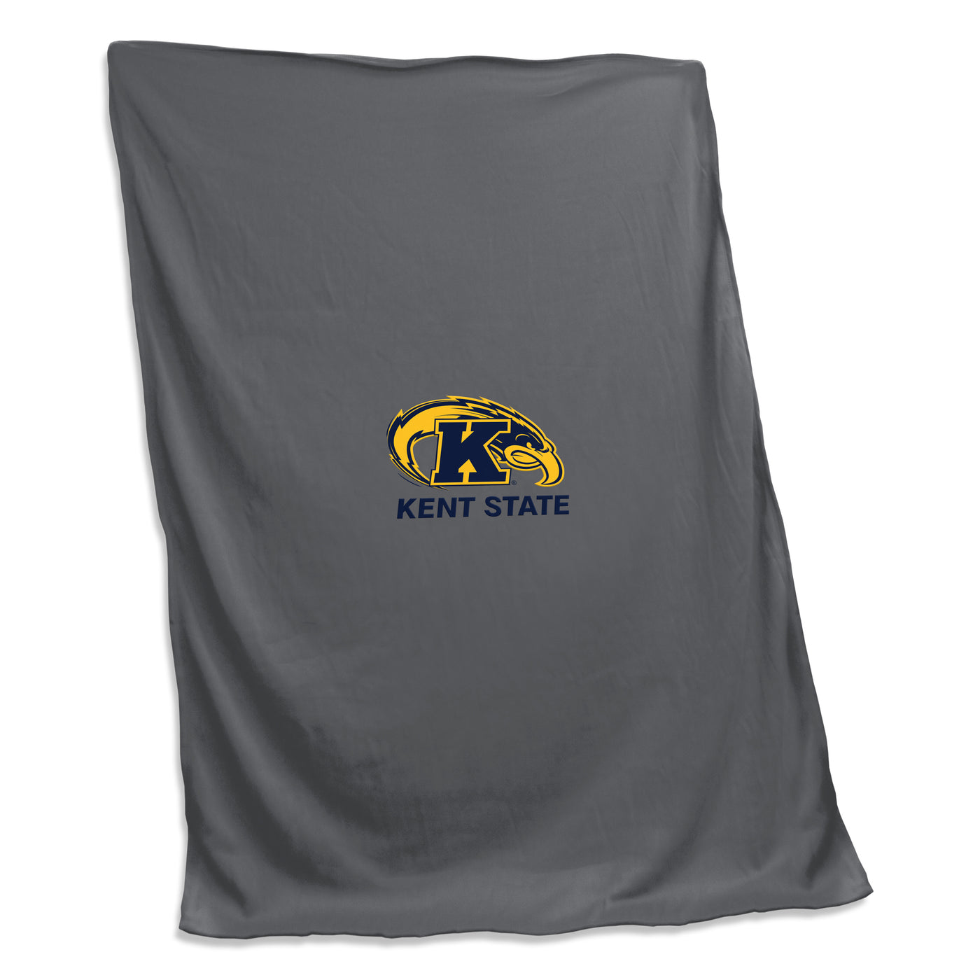 Kent State Charcoal Sweatshirt Blanket (Screened)