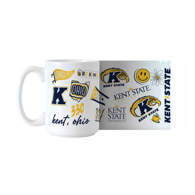 Kent State 15oz Native Sublimated Mug