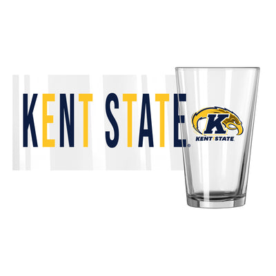 Kent State 16oz Overtime Pint Glass