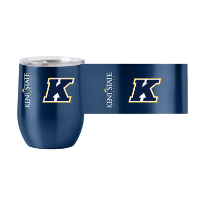 Kent State 16oz Gameday Stainless Curved Beverage