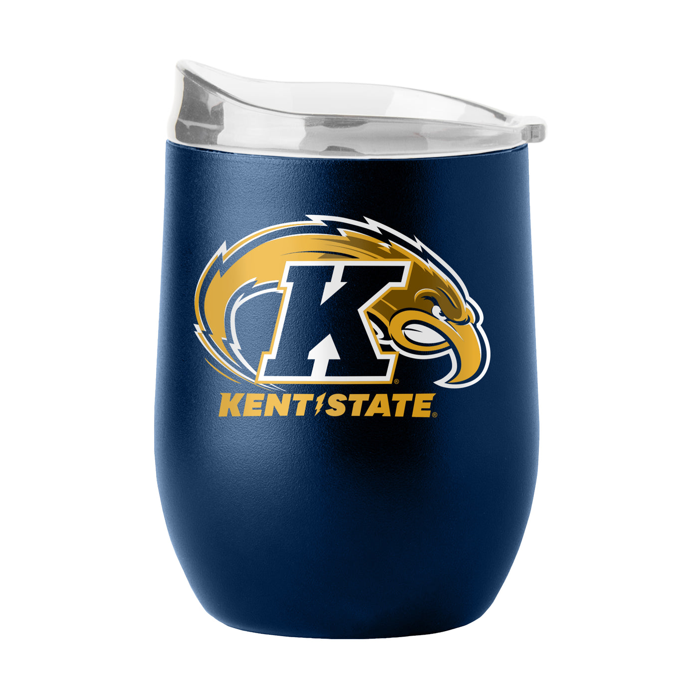 Kent State 16oz Flipside Powder Coat Curved Bev