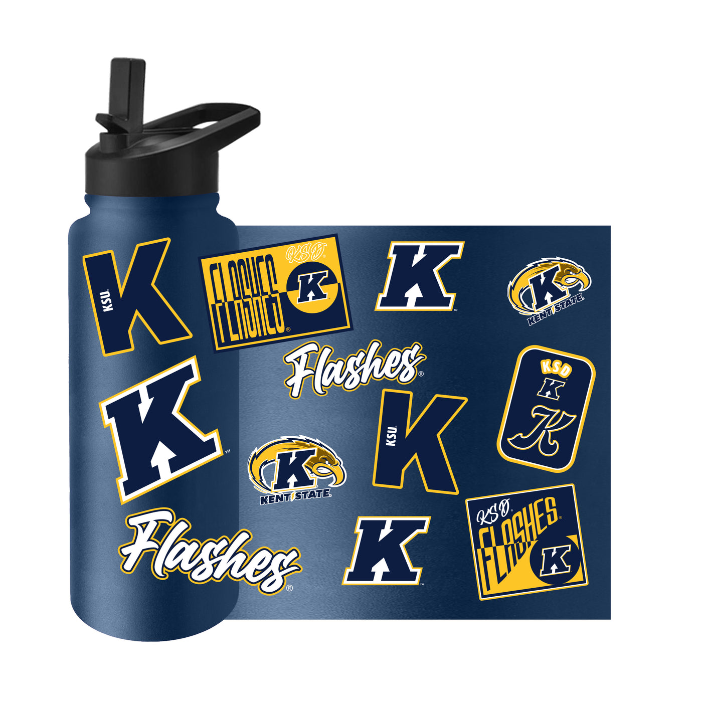 Kent State 34oz Dreamweave Quencher Bottle