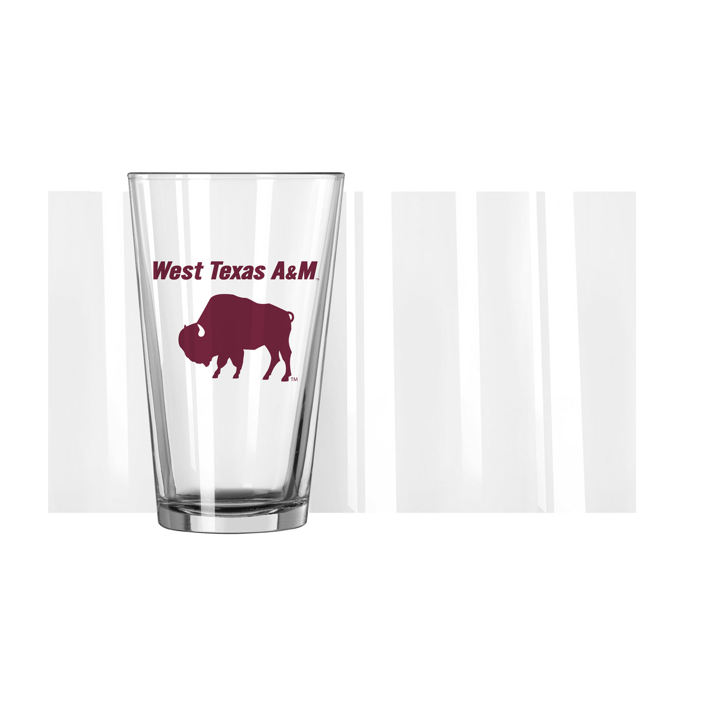 West Texas A&M 16oz Logo Pint Glass