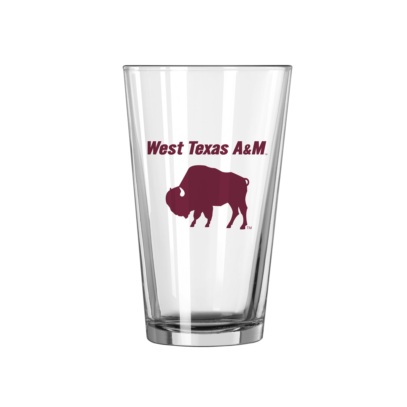 West Texas A&M 16oz Logo Pint Glass