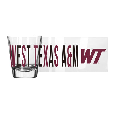 West Texas A&M 2oz Overtime Shot Glass