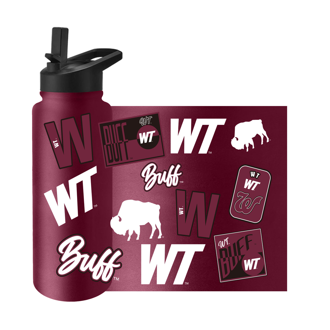 West Texas A&M 34oz Dreamweave Quencher Bottle