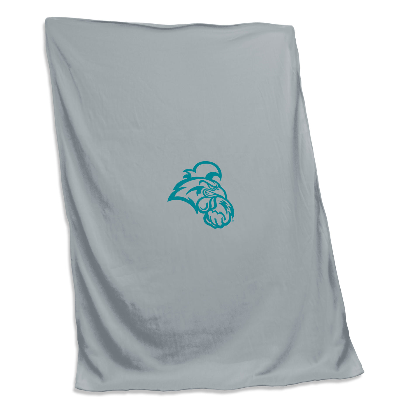 Coastal Carolina Gray New Logo Sweatshirt Blanket (Screened)