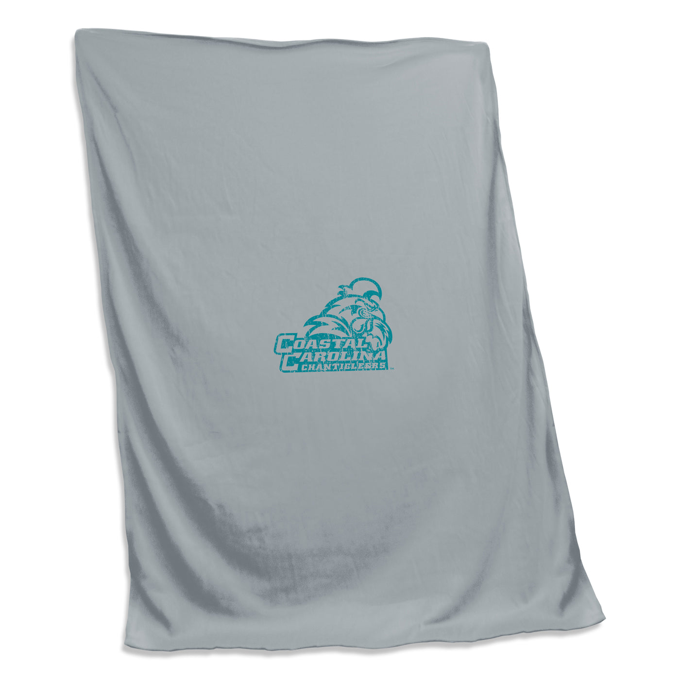 Coastal Carolina Gray Sweatshirt Blanket (Screened)